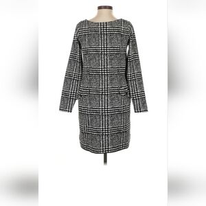 Ann Taylor LOFT Black and White Houndstooth Dress Size 0
